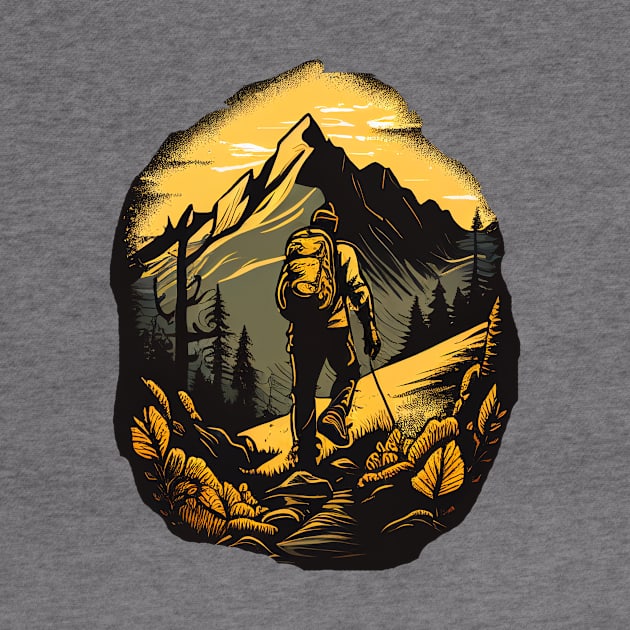 T-shirt for people who love the mountains nature by Crazy.Prints.Store